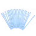 Set van 20 lichtblauwe plastic naainaalden met groot oog voor handweven en garenprojecten - Blauw