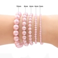 Pale pink faux pearl beads in five sizes 3mm to 10mm for DIY jewelry making - Size C / Pink
