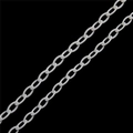 Macro shot of white acrylic oval chain links for DIY jewelry and phone case making - 4 Pieces/Pack / White