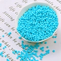 Perline di precisione blu opaco per gioielli fai-da-te in una ciotola di ceramica - 20g Per Confezione Circa 700 Pezzi / Blu