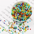 Set di perline colorate da 2mm opache e lucide in piatto ceramico per gioielli fai-da-te - 20g Per Confezione Circa 700 Pezzi / 3mm Colori Misti