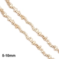 Irregular irregular matte gold plated beads 5-10mm for DIY jewelry making and accessories - Electroplated Matte Gold / 5-10mm (Approx. 110 Pieces/Pack)