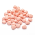Perles en acrylique rose pastel en forme de cœur pour bijoux DIY et artisanat - Forme de Cœur (12x11mm) / 30g/Paquet (environ 75 pièces) / Vert bourgeon de neige