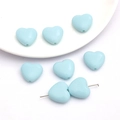 Perles en acrylique bleu clair en forme de cœur pour la création de bijoux DIY - Forme de Cœur (17x19mm) / 20 Pcs/Pack / Bleu