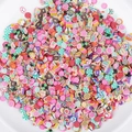 Tranches de pâte polymère colorées aux motifs de desserts et d'animaux pour DIY - Environ 1000 Pièces/Paquet / 4-6mm Série Sucettes et Gâteaux Couleurs Mixtes
