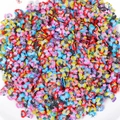 Fette colorate di argilla polimerica a farfalla per decorazioni fai-da-te e nail art - Circa 1000 Pezzi/Confezione / 4-6mm Serie Farfalle Colori Misti