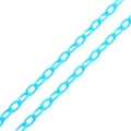 Catena a maglie in acrilico azzurro per gioielli fai da te e decorazione cover - 4 Pezzi/Confezione / Blu