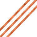Close-up of matte orange Heishi beads for DIY jewelry making and handmade necklaces - Orange Disk