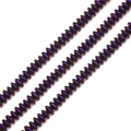 Macro detail of aurora purple plated hematite disc beads for DIY jewelry making - Electroplated Purple Flat Bead