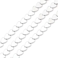 Macro detail of polished silver heart-shaped hematite beads in a diagonal matrix layout - 4mm (Approx 1mm Hole, ~100pcs/Pack) / Electroplated Silver