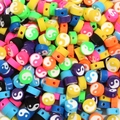 Perles de polymère motif Yin Yang en couleurs vives pour la fabrication de bijoux DIY - Tai Chi Bagua / 30 Pièces/Paquet (Diamètre 10mm Épaisseur 4mm) / Couleurs Mélangées Aléatoires