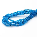 Perles de verre millefiori bleues en forme de fleur pour la création de bijoux DIY - Style Fleur / Env. 37-45 Pcs (1 Brin/Paquet, Diamètre 4-5mm) / Bleu ciel