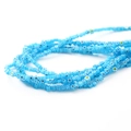 Perles fleurs en verre millefiori bleu ciel pour la création de bijoux et bracelets - Style Fleur / Env. 37-45 Pcs (1 Brin/Paquet, Diamètre 4-5mm) / Bleu lac