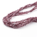 Exquises perles de fleurs en verre millefiori violet pour la création de bijoux DIY - Style Fleur / Env. 37-45 Pcs (1 Brin/Paquet, Diamètre 4-5mm) / Violet
