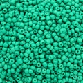Opaque mint green glass seed beads for DIY jewelry making and handmade accessories - Emerald Green