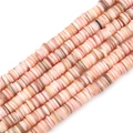 Perles Heishi en coquillage naturel rose pour la création de bijoux DIY - 8mm (38cm/Fil, Env. 180-190 Pièces) / Rose Clair