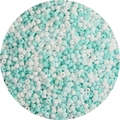 3mm frosted light blue and white glass seed beads for DIY jewelry and bracelet making - Blue Mixed Colors