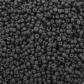 Matte dark grey round glass seed beads with center hole for DIY jewelry making - Black
