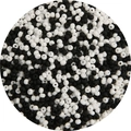 3mm frosted black and white mixed glass seed beads for handmade DIY jewelry crafts - Gray Mixed