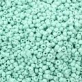 Light mint green glass seed beads for DIY jewelry making and handmade crafts - Light Blue-Green