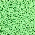Mint green matte glass seed beads for DIY jewelry making and handmade crafts - Bright Green