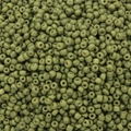 DIY olive green glass seed beads with glossy finish for handmade jewelry weaving - Army Green