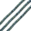 Rainbow plated flat hematite disc beads for DIY jewelry making and handmade crafts - Electroplated Light Green Flat Bead