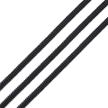 Matte black electroplated hematite beads with uniform horizontal threaded texture - 4x1mm Hole 1mm Approx 330pcs/Pack / Black Disk