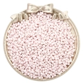 Pastel pink glass seed beads for DIY jewelry making in a golden decorative tray - Light Pink