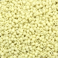 Polished cream yellow glass seed beads for DIY jewelry making and handmade crafts - Pale Yellow