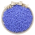 Handmade lavender painted glass seed beads for DIY jewelry and tassel making projects - Purple Blue Gradient
