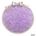 Perles de rocaille irisées de 3 mm en verre violet pour création de bijoux DIY - Pack de 30g / Violet