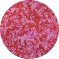 Perles de rocaille transparentes polies aux tons rouges et roses pour bijoux DIY - Pack de 30g / Série Rose