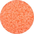 Frosted matte pastel orange glass seed beads for DIY jewelry and beaded necklaces - 4mm (Approx. 1mm Aperture, 10g/Pack, Approx. 100pcs) / Orange Red