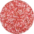 Mix of red and light pink glass seed beads for handmade DIY jewelry bracelets - Grapefruit Color
