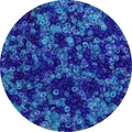 Mélange de perles de rocaille bleues en verre pour la création de bijoux DIY - Pack de 30g / Série Bleue