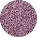 Pastel lilac iridescent seed beads for DIY jewelry making and handmade accessories - 2mm (0.8mm Hole, 10g/Pack, Approx. 660 Pcs) / Balsam Purple