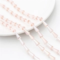 Faceted light pink AB coated crystal pagoda glass beads for DIY jewelry making - 7x4mm (68 Pieces/Pack) / Pink