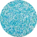 Blue and white mixed seed beads with a pearlescent finish for DIY jewelry making - Blue and Green Mixed