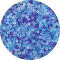 Frosted matte glass beads in mixed blue and purple tones for DIY jewelry making - 4mm (Approx. 1mm Aperture, 10g/Pack, Approx. 100pcs) / Blue Series