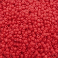 Perles de rocaille rouges pour bijoux DIY avec finitions mates et brillantes - 1000 capsules / Rouge