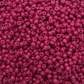 Perles de rocaille laquées magenta foncé pour bijoux DIY faits main et artisanat - 1000 capsules / Rouge Rose Foncé