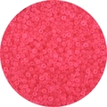 Frosted peach pink transparent seed beads for DIY handmade jewelry and bracelet making - 4mm (Approx. 1mm Aperture, 10g/Pack, Approx. 100pcs) / Rose Red