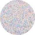 Pastel mixed macaron glass seed beads in circular arrangement for DIY jewelry crafting - Macaron Series