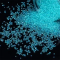 Blaugrüne irisierende Mikroglasperlen ohne Loch für DIY Harz und Handyhüllen-Dekor - 30g/Packung Durchmesser 2-3.5mm / Seeblau
