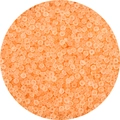 Frosted translucent orange pink round seed beads for DIY jewelry making and crafts - 4mm (Approx. 1mm Aperture, 10g/Pack, Approx. 100pcs) / Peach Yellow