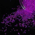 Vibrante lila irisierende Glasperlen für Nailart und DIY-Harz-Handwerk in kleinen Gläsern - 30g/Packung Durchmesser 2-3.5mm / Lila