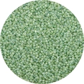 Translucent light green seed beads with pearlescent finish for DIY jewelry making - Emerald Green