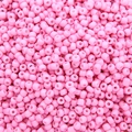 Perles de rocaille roses mates pour la fabrication de bijoux DIY et la broderie - 1000 capsules / Rose