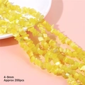 Irregular yellow cat-eye stone beads 4-9mm for DIY jewelry making 200pcs pack - Lemon Yellow Size Approx. 4-9mm Hole Diameter Approx. 1mm 80cm/strip (approx. 200 Pieces)